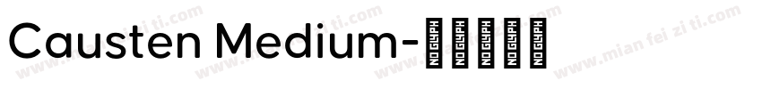 Causten Medium字体转换